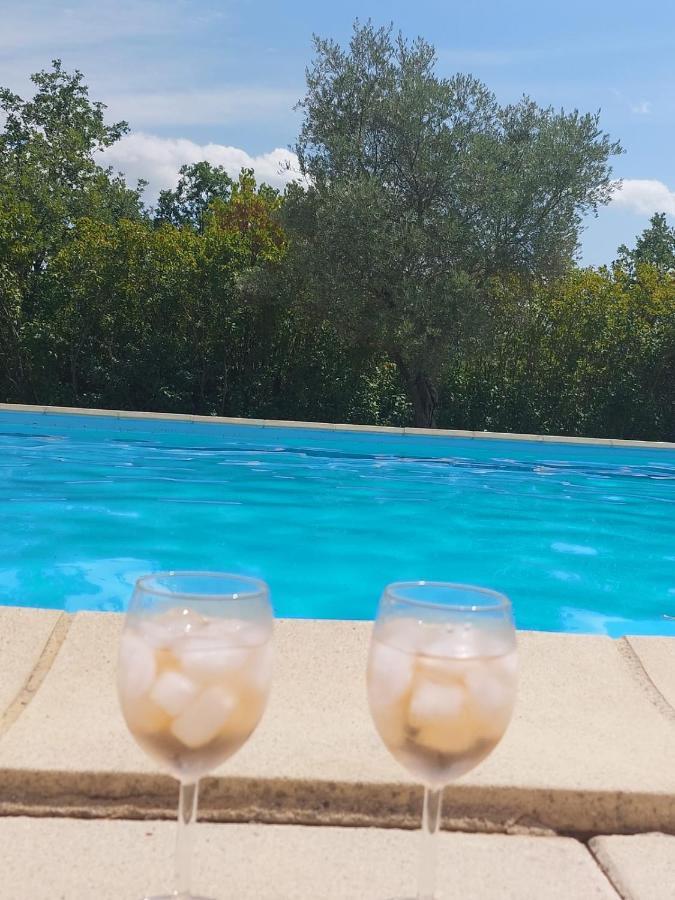 Logement D'Exception Pres Du Colorado Provencal Dans Une Residence Au Calme Avec Piscine Offrant Une Vue Imprenable Sur Le Luberon Depuis Sa Terrasse Viens Bagian luar foto